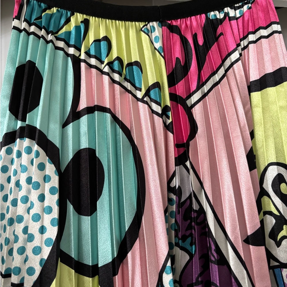 Graphic midi skirt